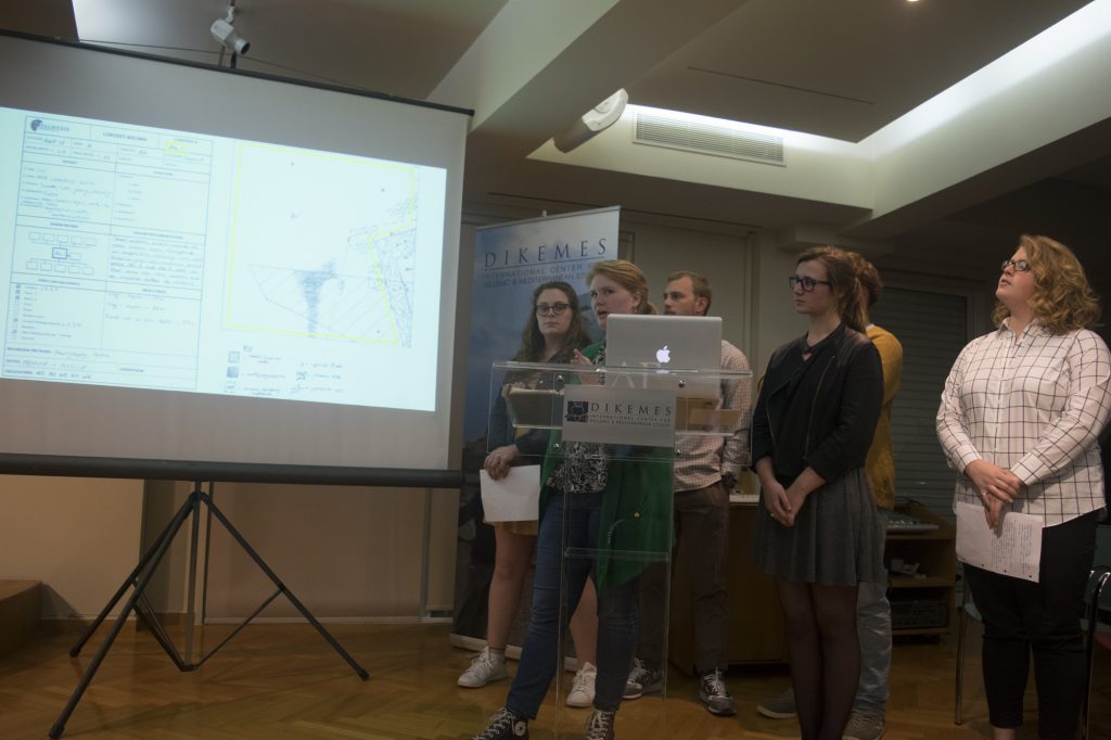 Voula Field School Team presentation CYA Study Abroad in Greece